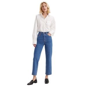 Levi’s Ribcage Straight Ankle Cropped Jeans